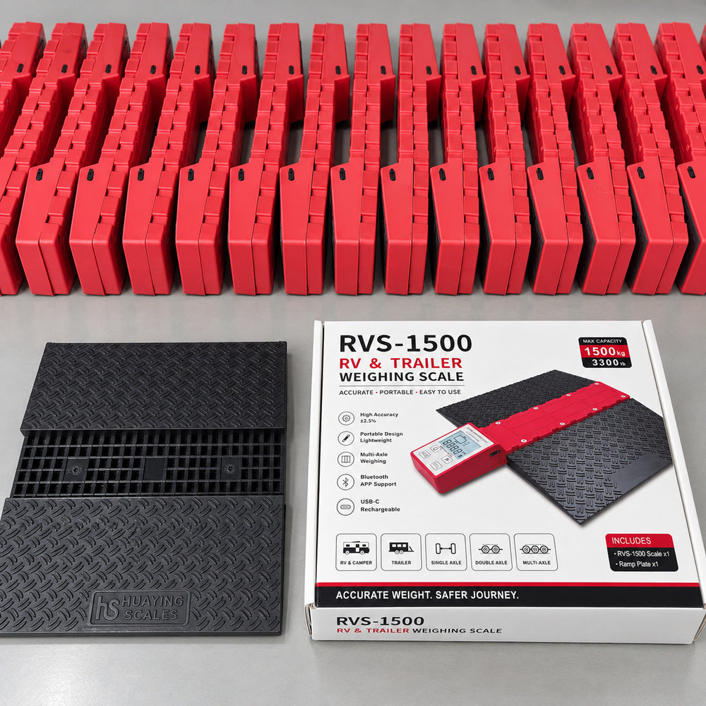Vehicle Scales up to 1500 kg LCD Display OEM/ODM Option for Caravans & Motorhomes with Ramp Set