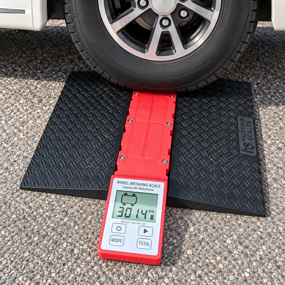Vehicle Scales up to 1500 kg LCD Display OEM/ODM Option for Caravans & Motorhomes with Ramp Set
