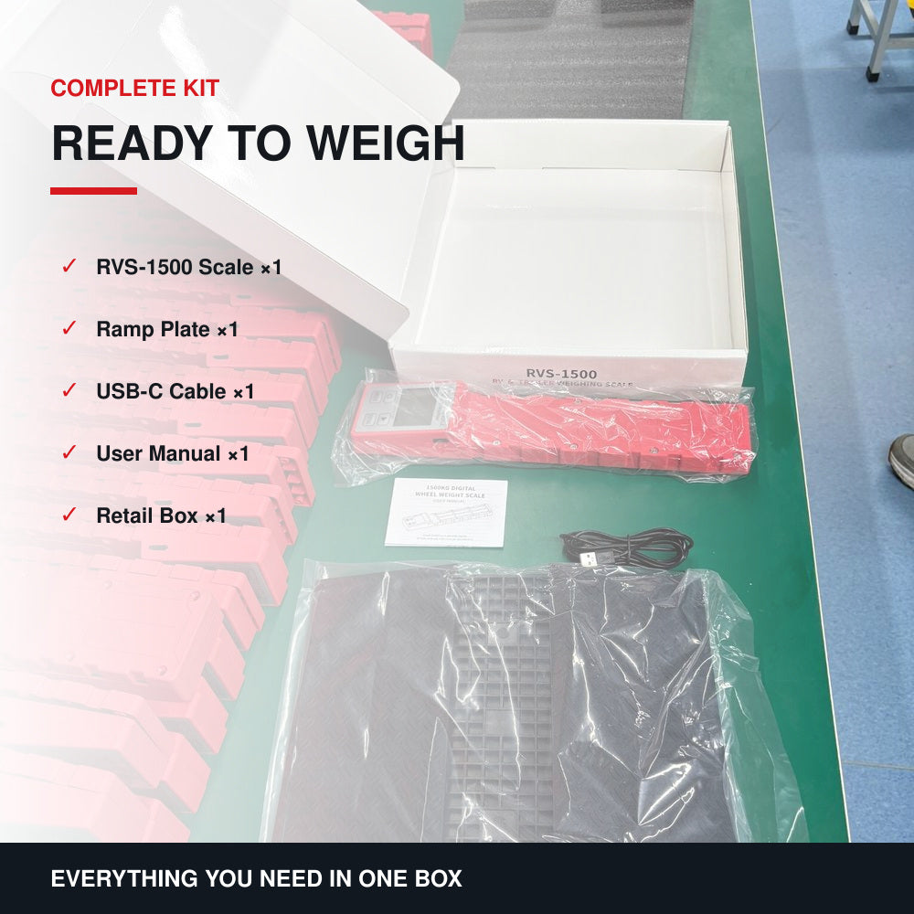 Vehicle Scales up to 1500 kg LCD Display OEM/ODM Option for Caravans & Motorhomes with Ramp Set