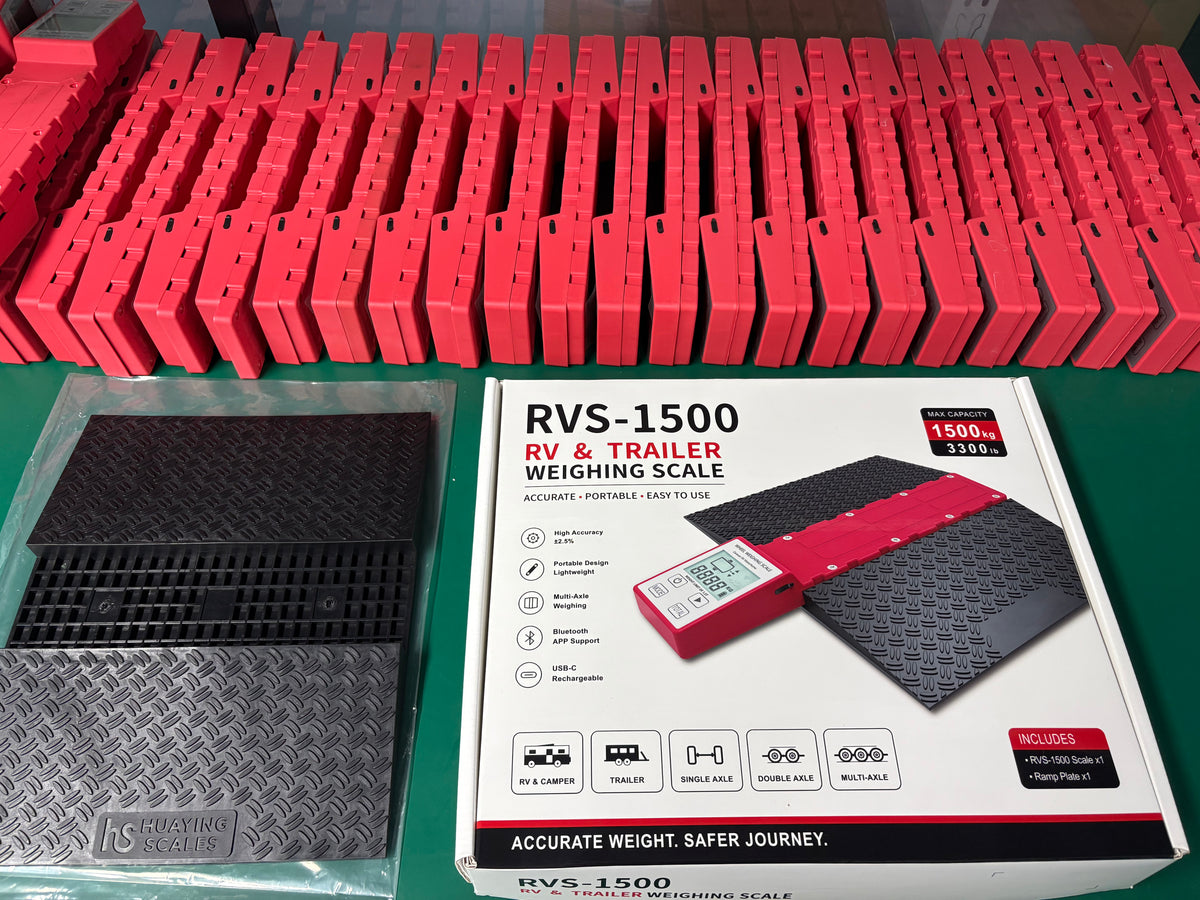 Vehicle Scales up to 1500 kg LCD Display OEM/ODM Option for Caravans & Motorhomes with Ramp Set